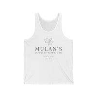 Mulan's School of Martial Arts Bella Canvas Unisex Jersey Tank