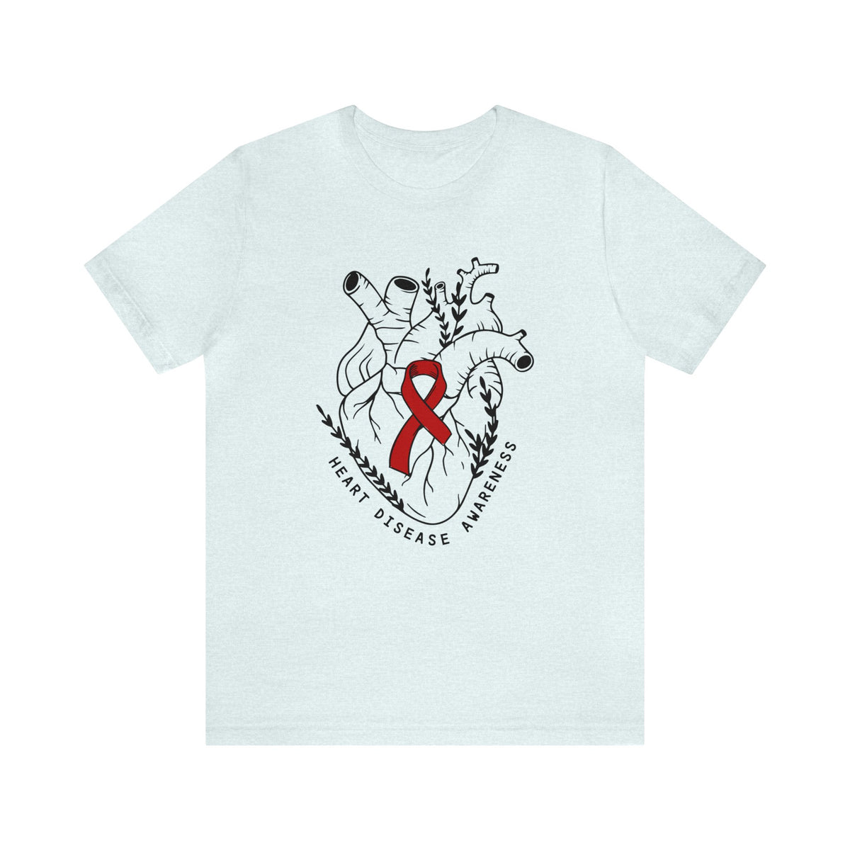 Heart Disease Awareness Bella Canvas Unisex Jersey Short Sleeve Tee
