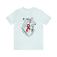 Heart Disease Awareness Bella Canvas Unisex Jersey Short Sleeve Tee