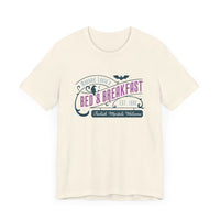 Madame Leota’s Bed and Breakfast Teal Bella Canvas Unisex Jersey Short Sleeve Tee