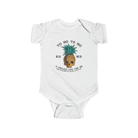Yo Ho Pirates Life For Me Rabbit Skins Infant Fine Jersey Bodysuit