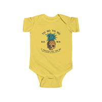Yo Ho Pirates Life For Me Rabbit Skins Infant Fine Jersey Bodysuit