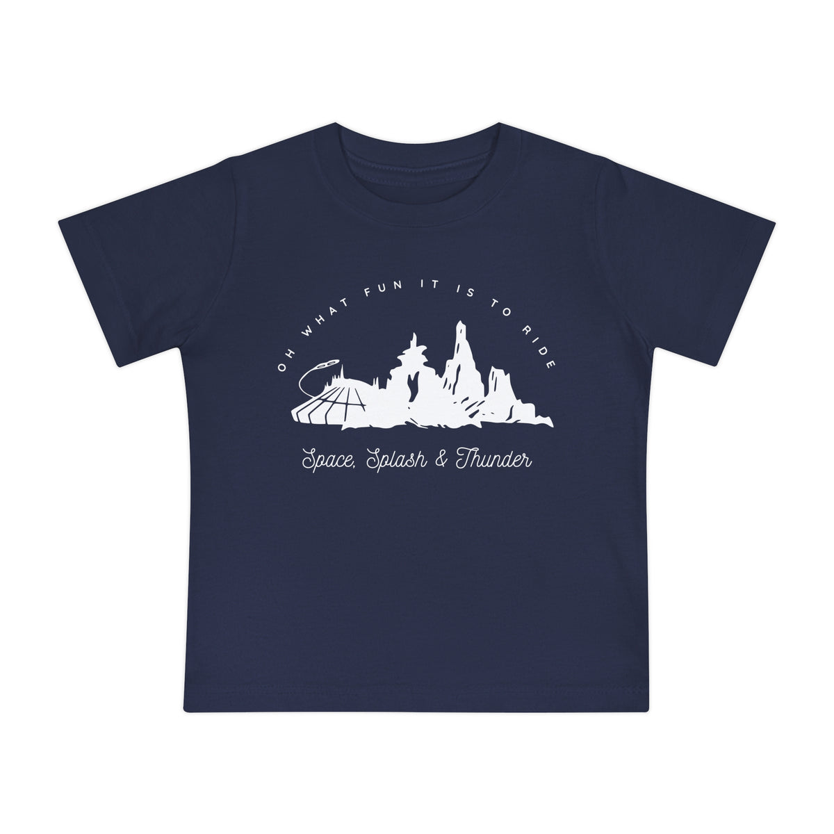 Oh What Fun It Is To Ride Bella Canvas Baby Short Sleeve T-Shirt