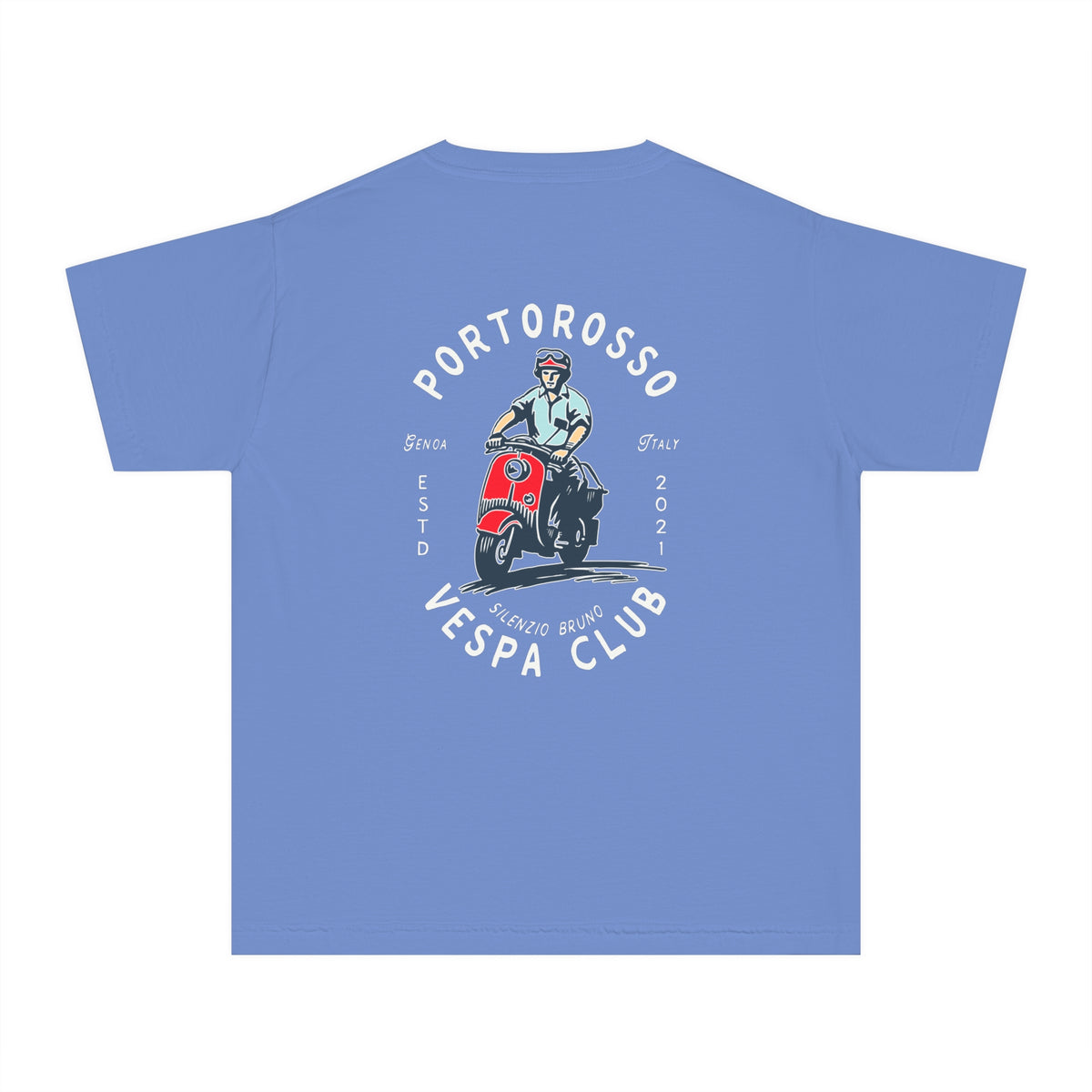 Portorosso Vespa Club Comfort Colors Youth Midweight Tee