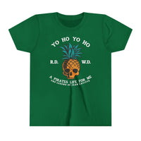 Yo Ho Pirates Life For Me Bella Canvas Youth Short Sleeve Tee