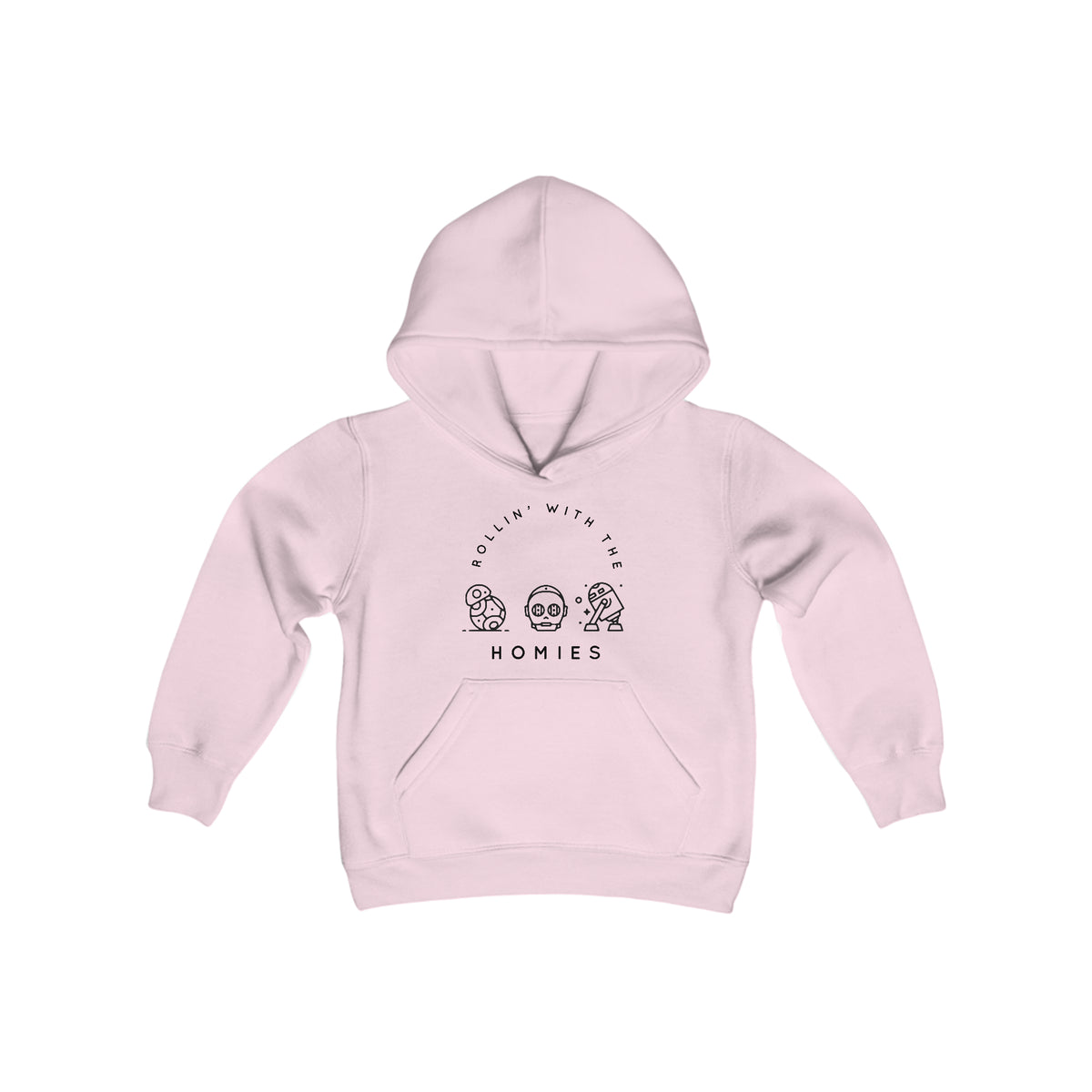 Rollin’ With The Homies Gildan Youth Heavy Blend Hooded Sweatshirt