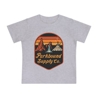 Triple Mountain Badge Bella Canvas Baby Short Sleeve T-Shirt