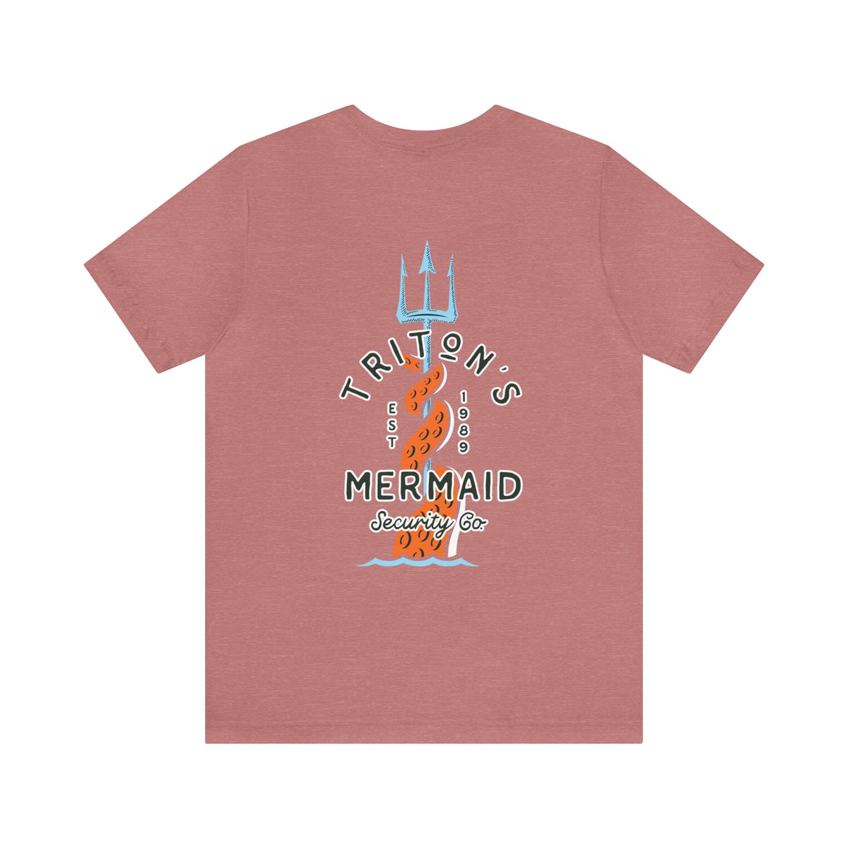 Triton's Mermaid Security Bella Canvas Unisex Jersey Short Sleeve Tee