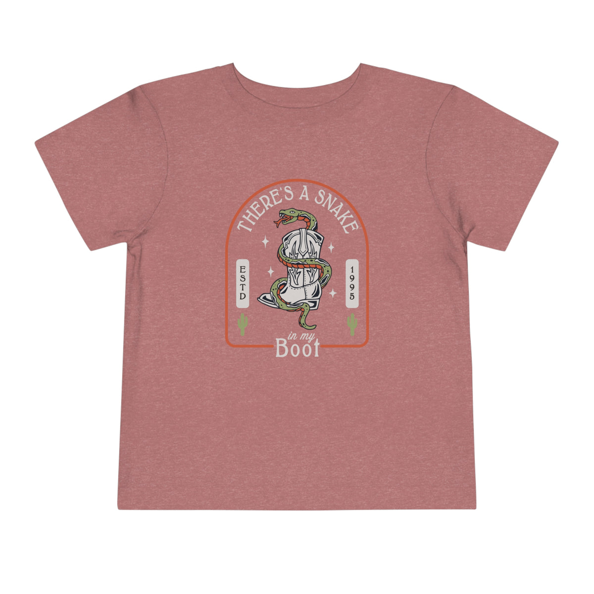 There's A Snake In My Boot Bella Canvas Toddler Short Sleeve Tee