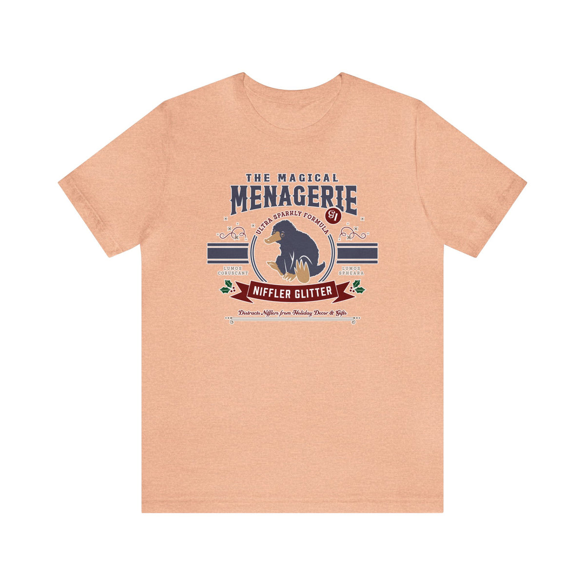 The Magical Menagerie Niffler Glitter Bella Canvas Unisex Jersey Short Sleeve Tee