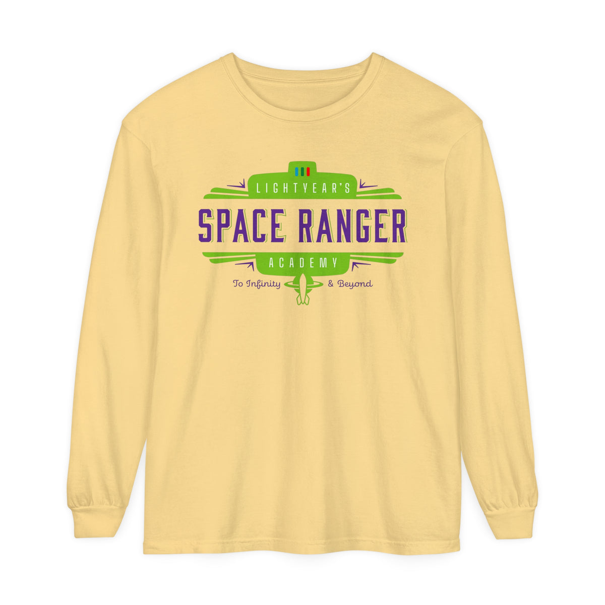 Lightyear's Space Ranger Academy Comfort Colors Unisex Garment-dyed Long Sleeve T-Shirt