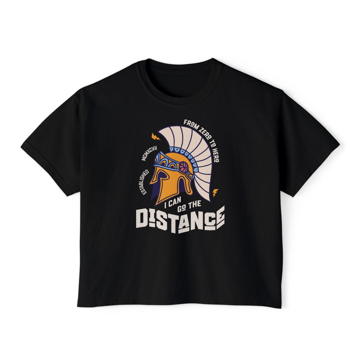 I Can Go The Distance Comfort Colors Women's Boxy Tee