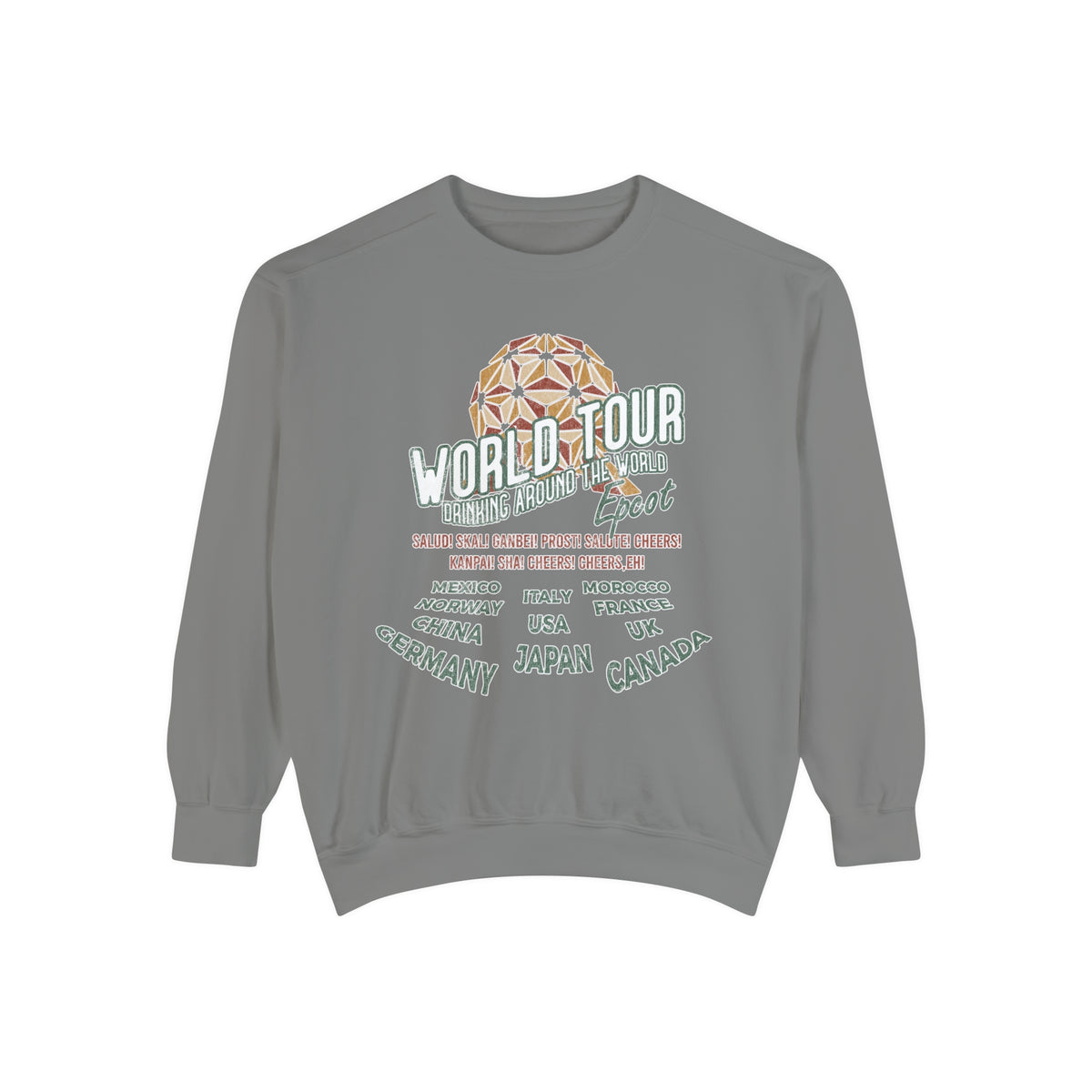 World Tour Comfort Colors Unisex Garment-Dyed Sweatshirt