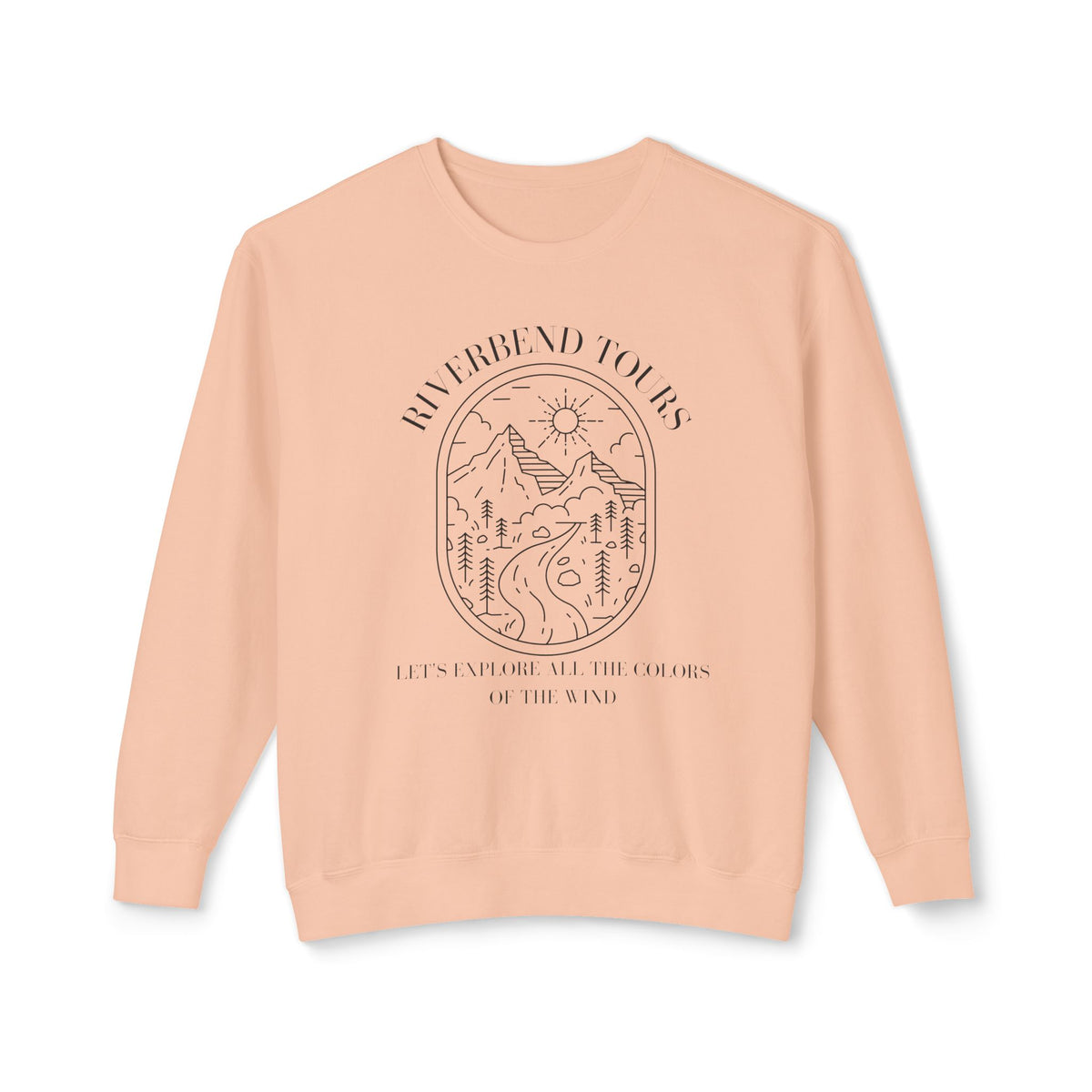 Riverbend Tours Unisex Lightweight Comfort Colors Crewneck Sweatshirt