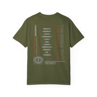 Drink Around The World Tour Comfort Colors Unisex Garment-Dyed T-shirt