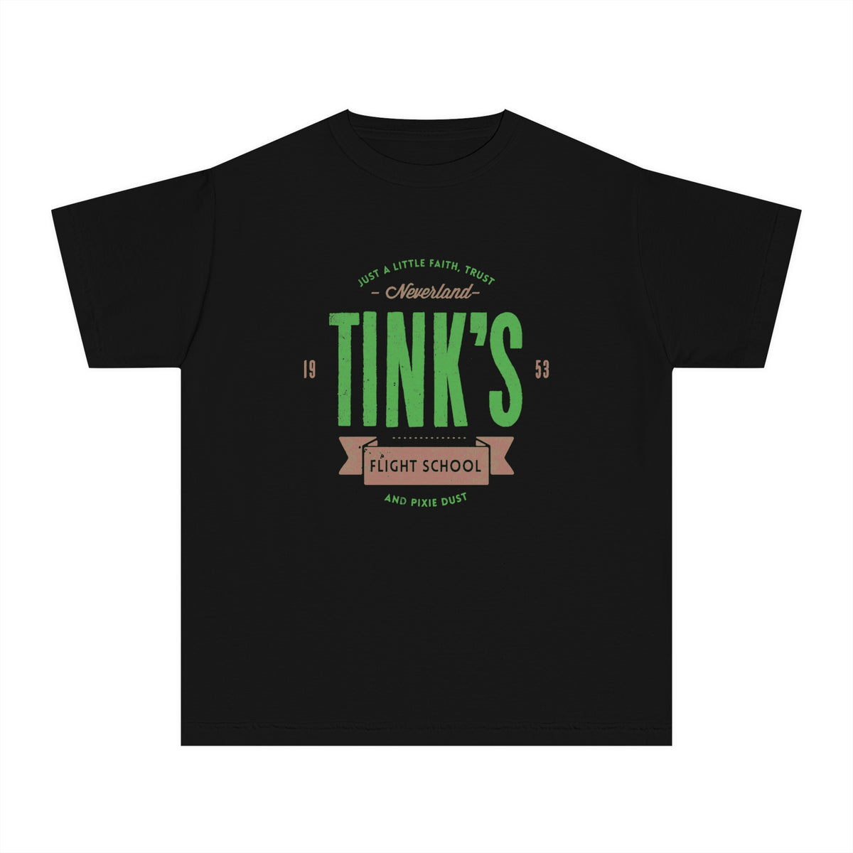 Tink's Flight School Comfort Colors Youth Midweight Tee