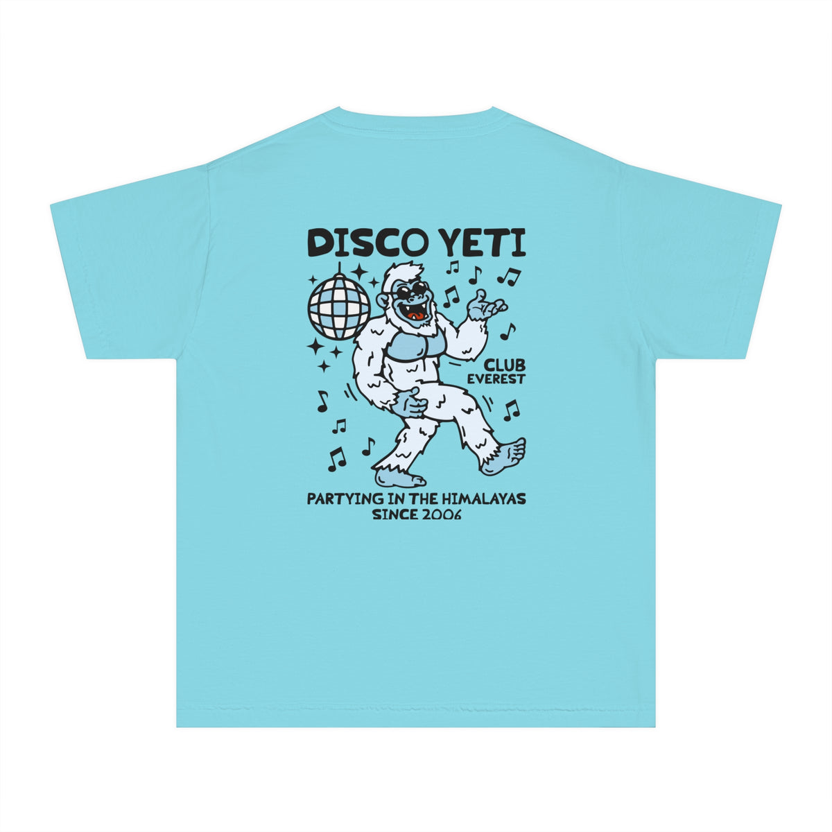 Disco Yeti Comfort Colors Youth Midweight Tee