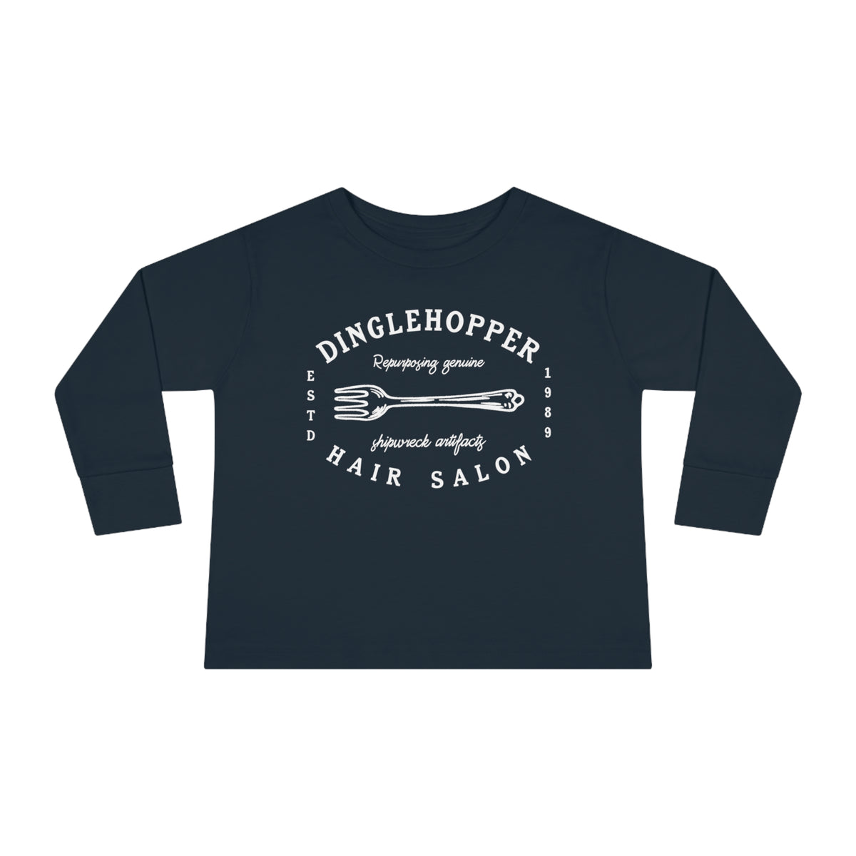 Dinglehopper Hair Salon Rabbit Skins Toddler Long Sleeve Tee