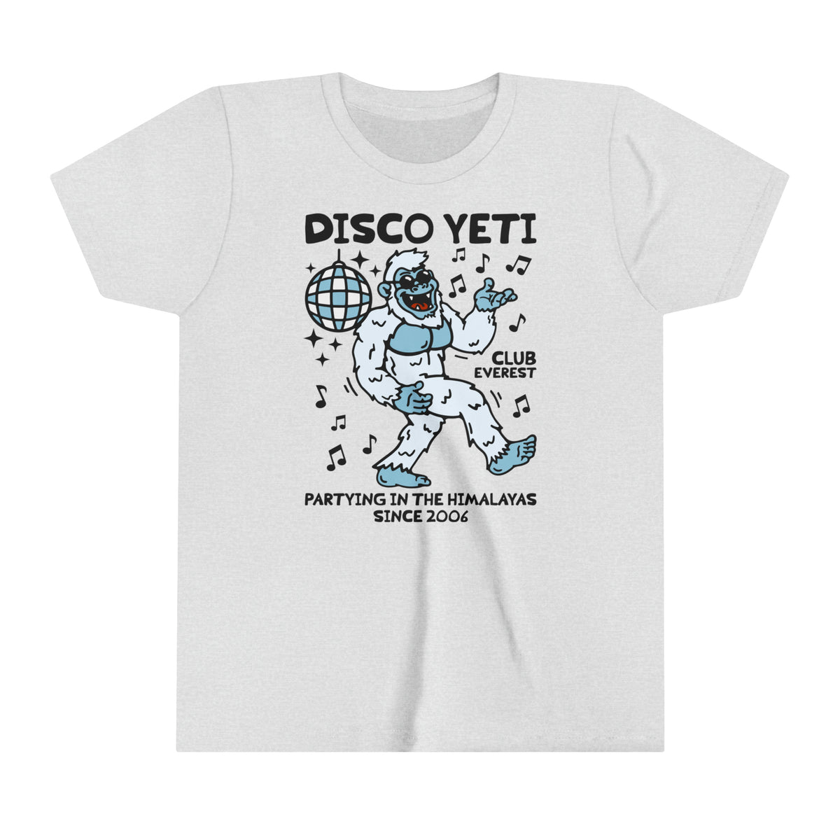 Disco Yeti Bella Canvas Youth Short Sleeve Tee