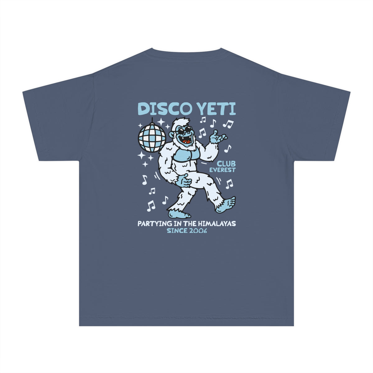 Disco Yeti Comfort Colors Youth Midweight Tee