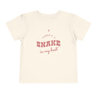 There's A Snake In My Boot Bella Canvas Toddler Short Sleeve Tee