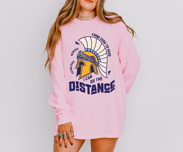 I Can Go The Distance Comfort Colors Unisex Garment-dyed Long Sleeve T-Shirt