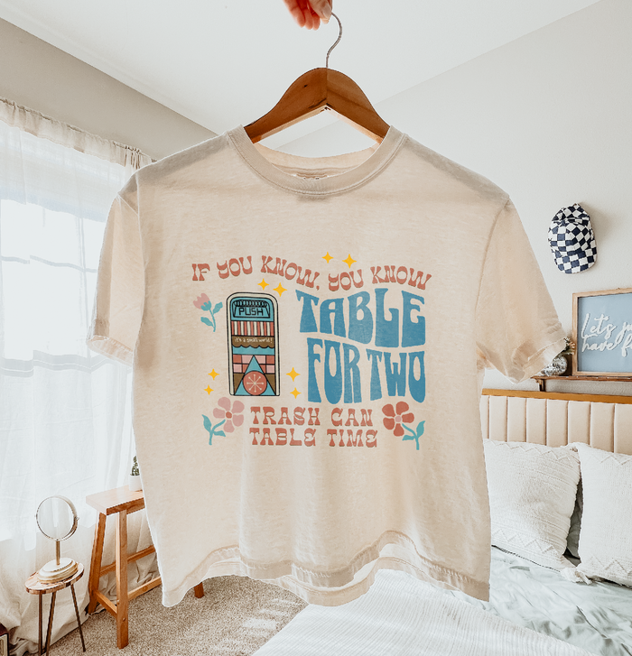 Table For Two Comfort Colors Women's Boxy Tee