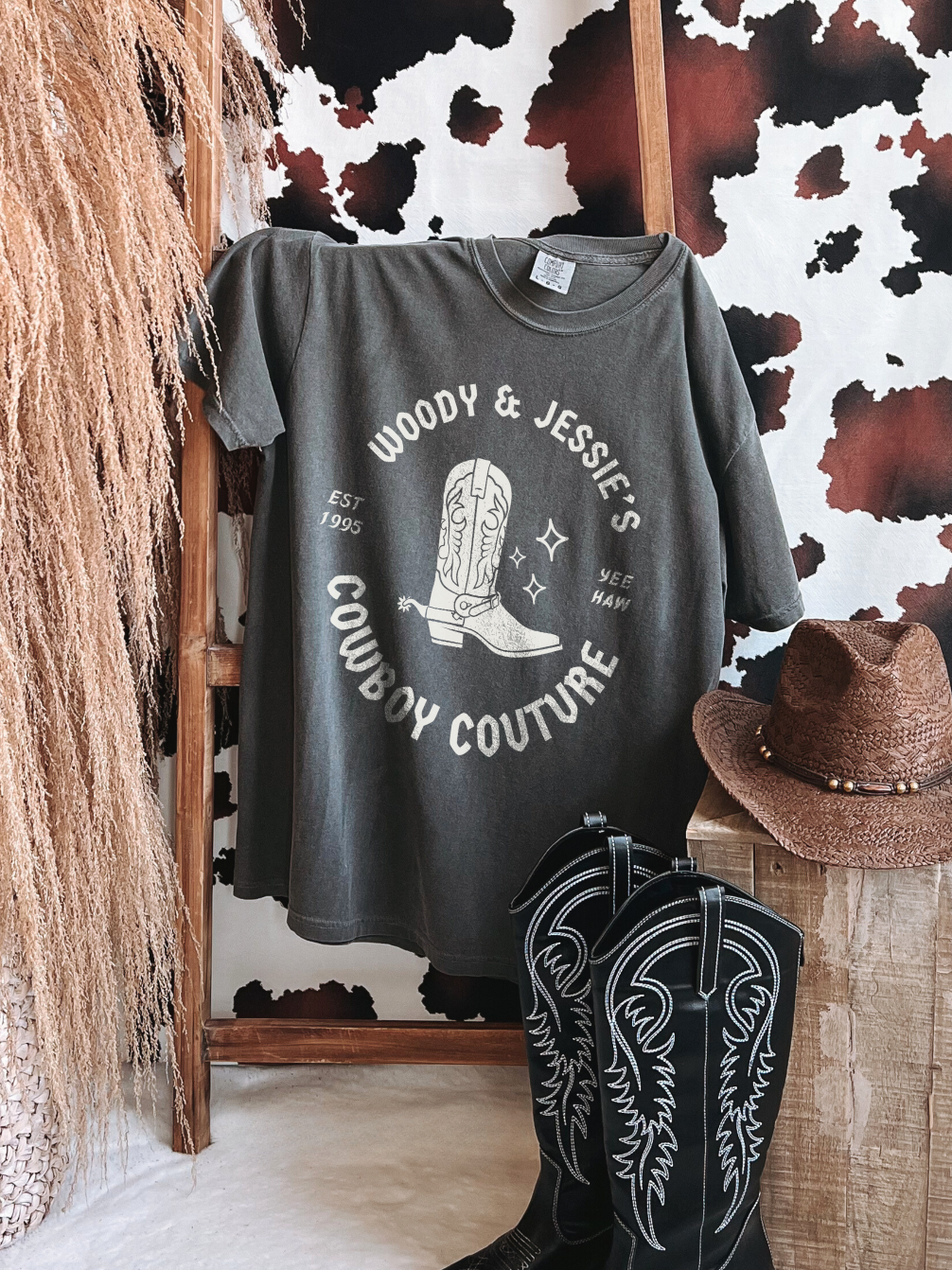 Woody & Jessie's Cowboy Couture Comfort Colors Unisex Garment-Dyed T-shirt