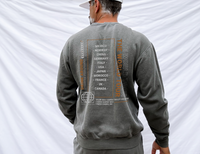 Drink Around the World Tour Unisex Lightweight Comfort Colors Crewneck Sweatshirt