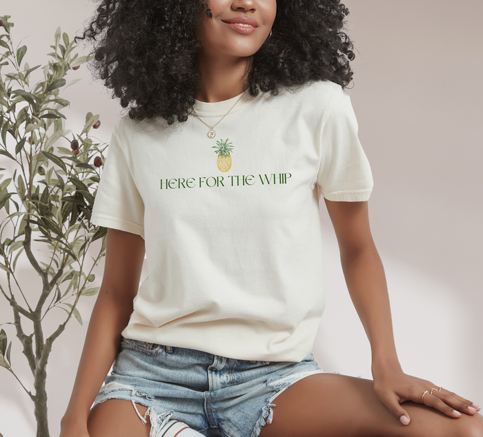 Here for the Whip Comfort Colors Unisex Garment-Dyed T-shirt