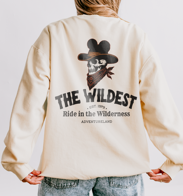 The Wildest Ride in the Wilderness Unisex Lightweight Comfort Colors Crewneck Sweatshirt