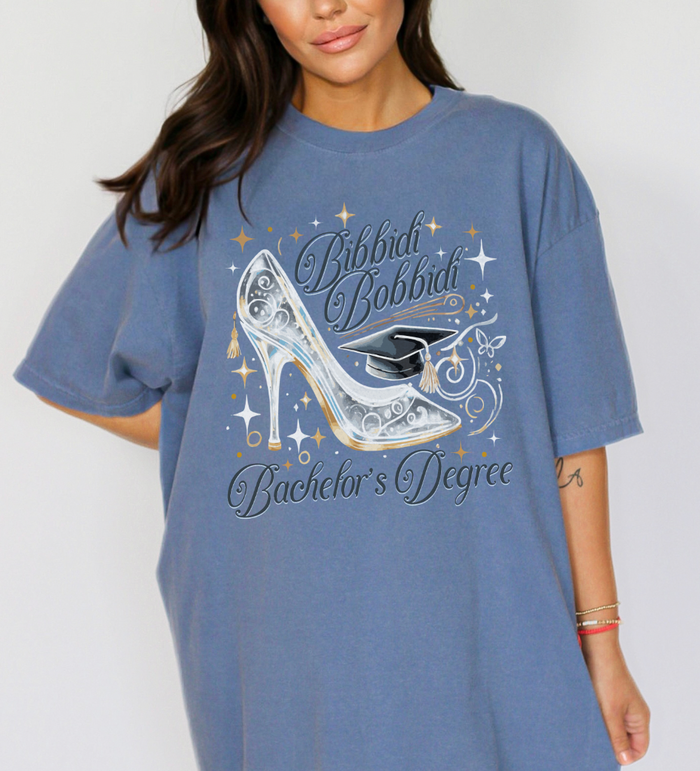 Bibbidi Bobbidi Bachelor's Degree Comfort Colors Unisex Garment-Dyed T-shirt