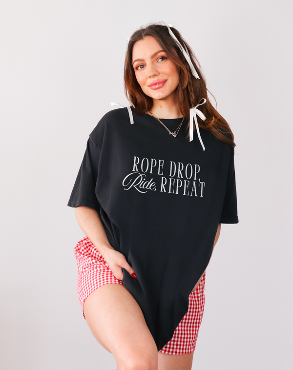 Rope Drop, Ride, Repeat Comfort Colors Unisex Garment-Dyed T-shirt