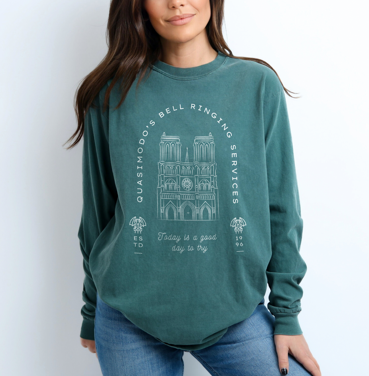 Quasimodo's Bell Ringing Services Comfort Colors Unisex Garment-dyed Long Sleeve T-Shirt