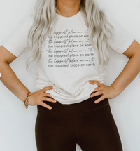 The Happiest Place on Earth Bella Canvas Unisex Jersey Short Sleeve Tee