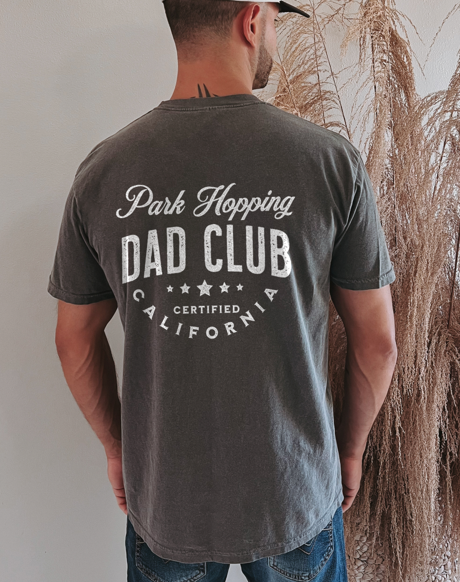 Park Hopping Dad Club Comfort Colors Unisex Garment-Dyed T-shirt