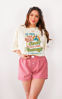 Is This the Real Line? Is This Just Fantasy? Comfort Colors Unisex Garment-Dyed T-shirt