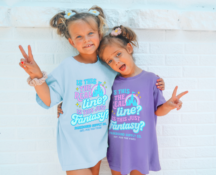 Is This Real Line? Is This Just Fantasy? Comfort Colors Youth Midweight Tee