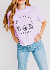 Rollin' with the Homies Comfort Colors Women's Boxy Tee