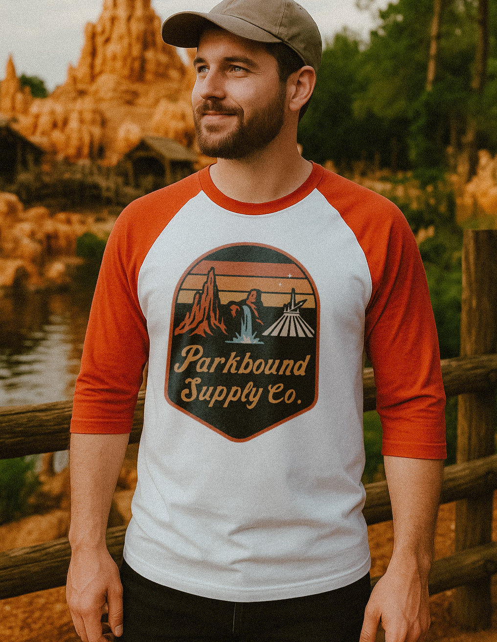 The Triple Mountain Badge Raglan Shirt