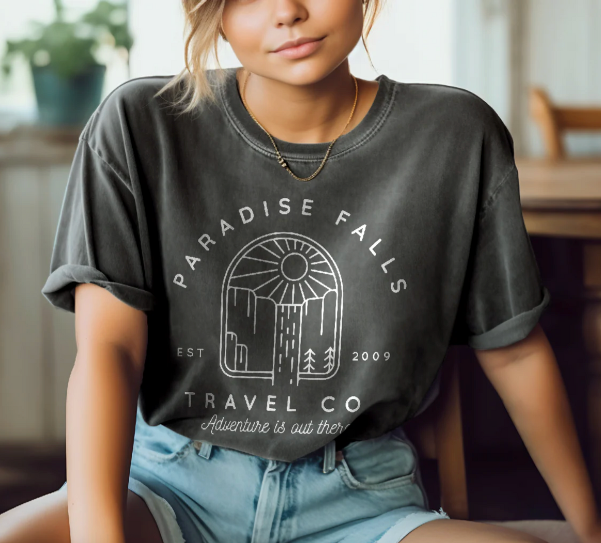 Paradise Falls Vacation Co. Comfort Colors Unisex Garment-Dyed T-shirt