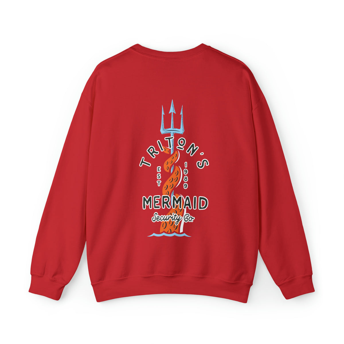 Triton's Mermaid Security Gildan Unisex Heavy Blend™ Crewneck Sweatshirt