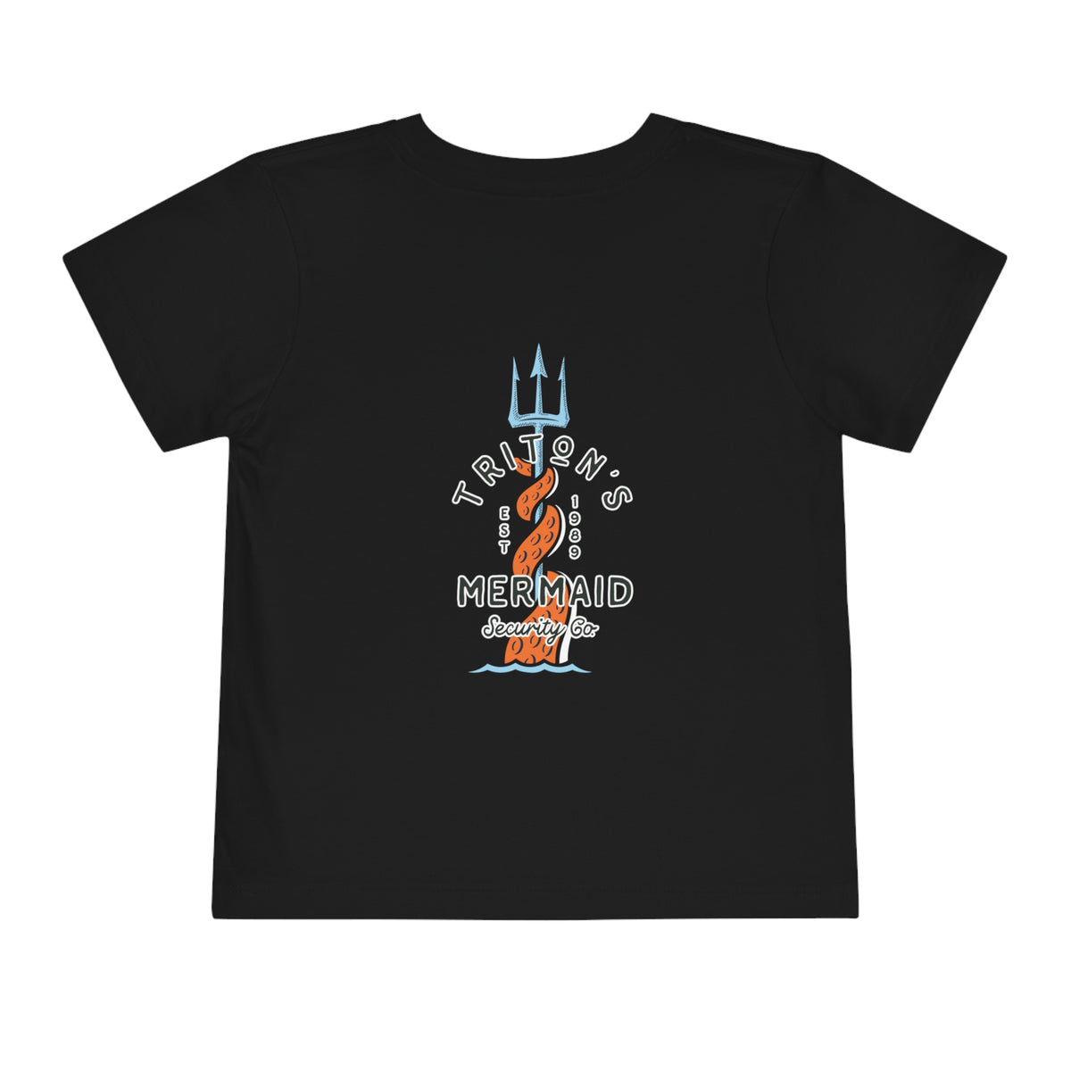 Triton's Mermaid Security Bella Canvas Toddler Short Sleeve Tee