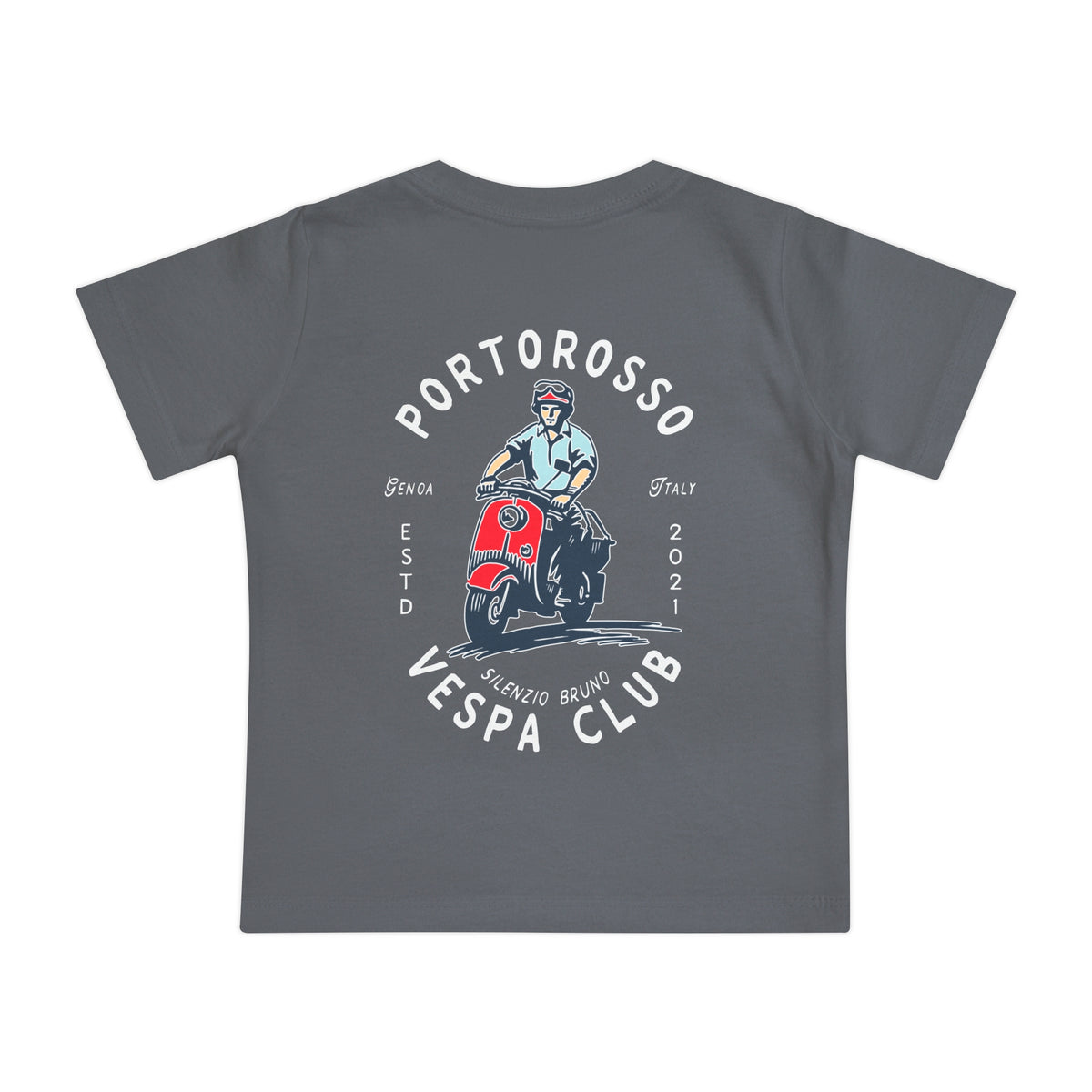 Portorosso Vespa Club Bella Canvas Baby Short Sleeve T-Shirt