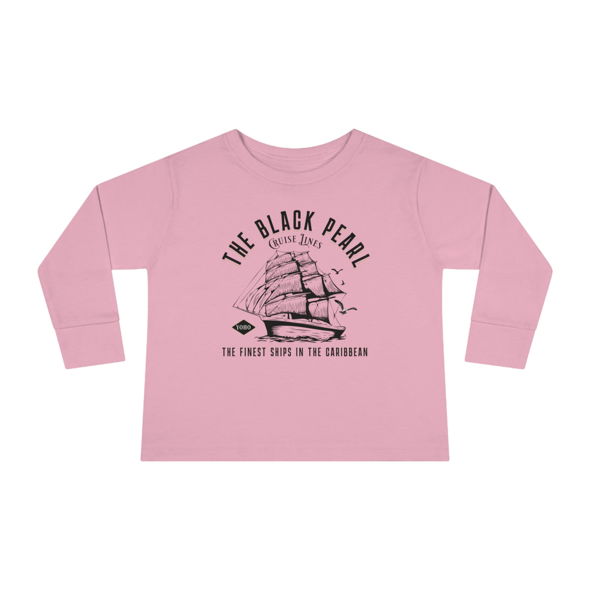 Black Pearl Cruise Lines Rabbit Skins Toddler Long Sleeve Tee