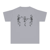 Dancing Skeletons with Ears Comfort Colors Youth Midweight Tee