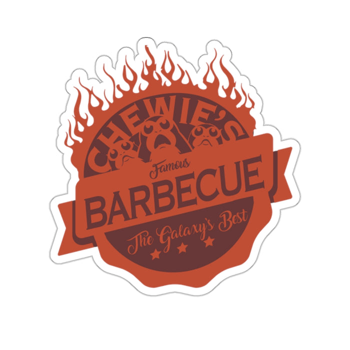 Chewie's BBQ Kiss-Cut Stickers