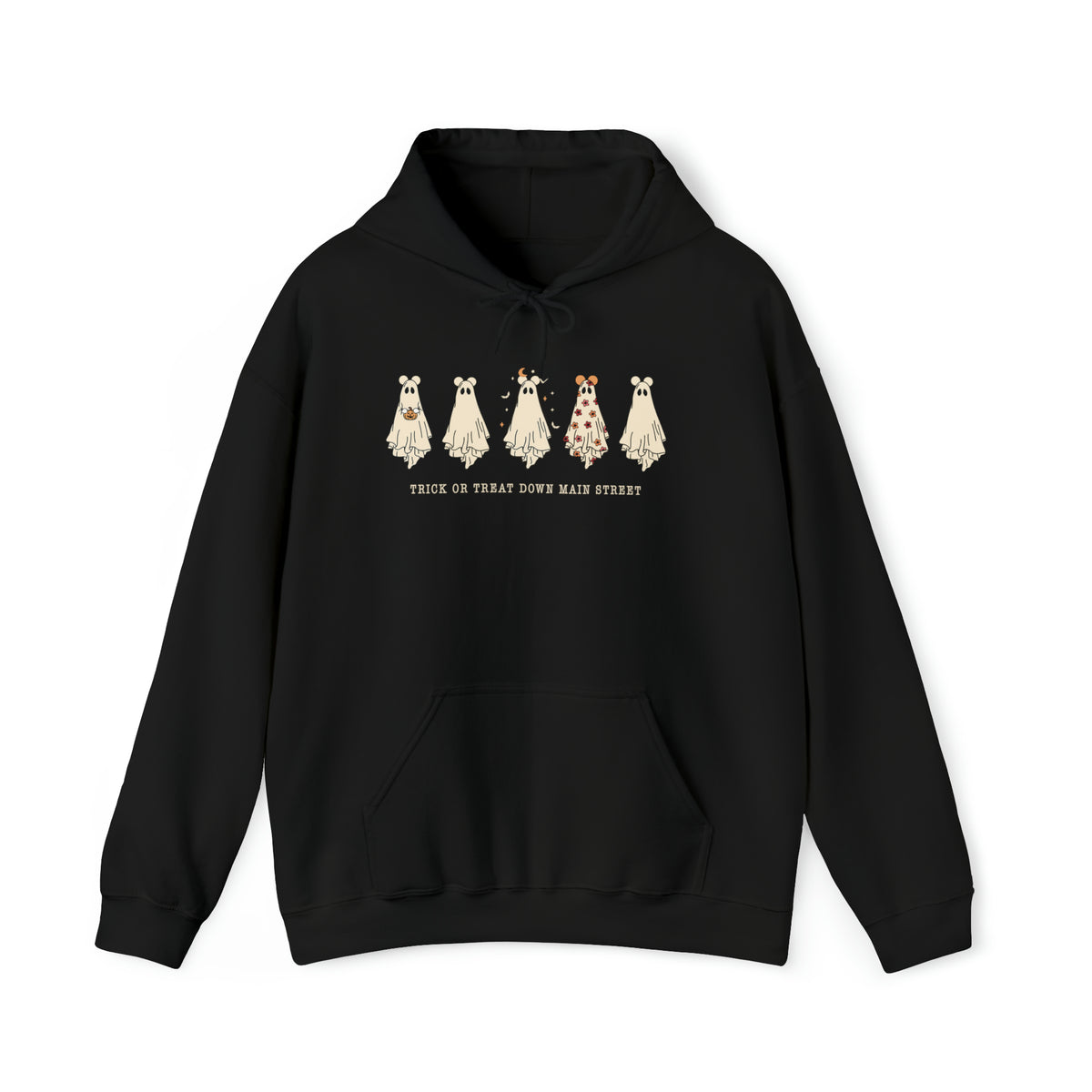 Trick Or Treat Down Main Street Unisex Heavy Blend™ Hooded Sweatshirt