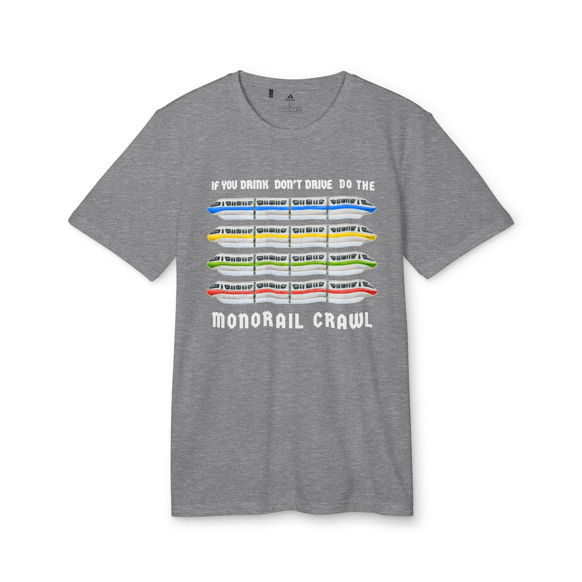 Monorail Crawl Adidas® Unisex Sport T-shirt