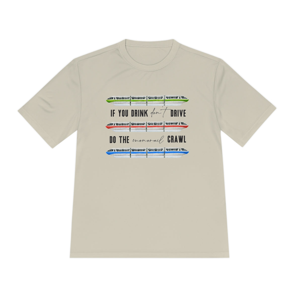 Monorail Crawl Unisex Moisture Wicking Tee